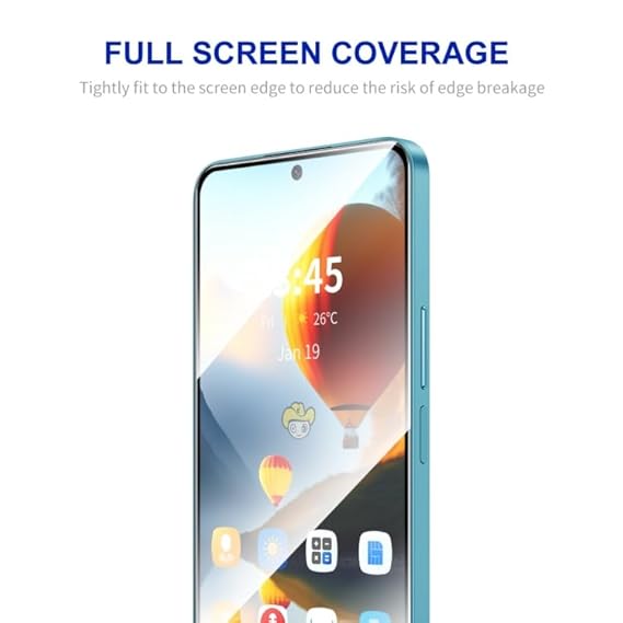 Edge to Edge Tempered Glass for Vivo T3x