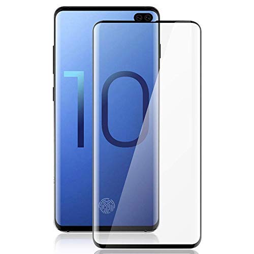 YOFO Curve Edge to Edge Full Screen Coverage Tempered Glass for " SAMSUNG GALAXY S10 "- Full Glue Gorilla Glass (Black)