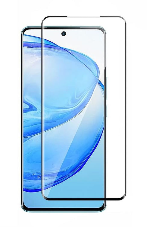 YOFO Curve Edge to Edge Full Screen Coverage Tempered Glass for " VIVO V25 PRO  "- Full Glue Gorilla Glass (Black)