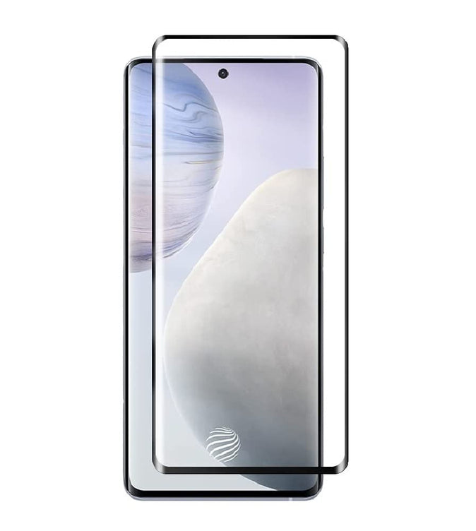 YOFO Curve Edge to Edge Full Screen Coverage Tempered Glass for " VIVO V27 / V27 PRO  "- Full Glue Gorilla Glass (Black)