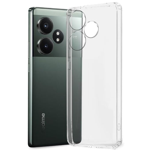 YOFO 2.0 MM Back Cover for Realme GT 6T (5G) (Flexible|Silicone|Transparent|Full Camera Protection)