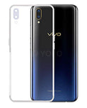 YOFO Silicone Back Cover|Camera Protection|ShockProof|  Vivo V11 Pro - (Transparent)