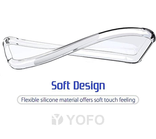 YOFO Back Cover for Nothing Phone 2A (Flexible|Silicone|Transparent|Anti Dust Plug|Camera Protection)