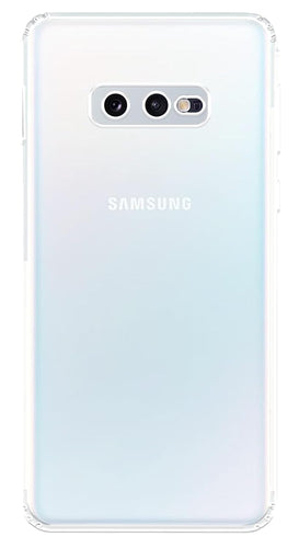 YOFO Silicon Back Cover Case for Samsung Galaxy S10e (Transparent) Camera Protection with Dust Plug