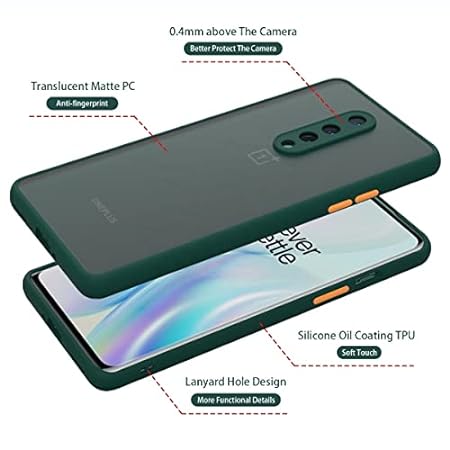 YOFO Smoke Back Cover for Oneplus 8