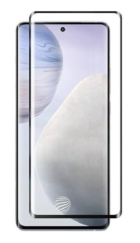 YOFO Premium HD+ Full Glue Tempered Glass For Vivo Y300 Pro / Y300 Pro+ Full Glue Curved Glass 100% Fingerprint Working with self installation kit (NON UV GLASS)