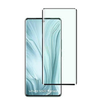 YOFO Premium HD+ Full Glue Tempered Glass For Vivo V40e Full Glue Curved Glass 100% Fingerprint Working with self installation kit (NON UV GLASS)