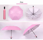 DECO UMBRELLA Folding Portable Umbrella with Bottle Cover for UV Protection & Rain Umbrella Mini Travel Pack Of 1