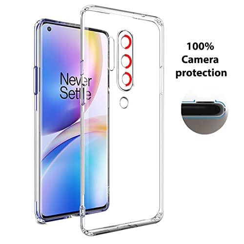 YOFO Back Case Cover for ONE Plus 1+8 PRO Mobile Soft Silicon Flexible Crystal Clear White - Transparent ( SALE )