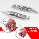 12 Piece Set Rustproof Stainless Steel Shower Curtain Rings Hooks for Bathroom, Shower Curtain Rods