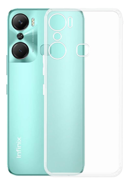 YOFO Back Cover for Infinix Hot 12 Pro (Flexible|Silicone|Transparent|Full Camera Protection)