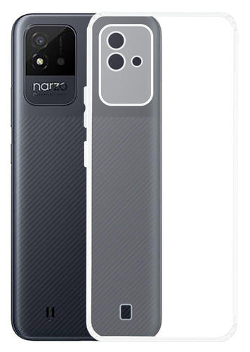 YOFO Back Cover for Realme Narzo 50i (Flexible|Silicone|Transparent|Full Camera Protection)