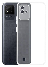 YOFO Back Cover for Realme Narzo 50i (Flexible|Silicone|Transparent|Full Camera Protection)