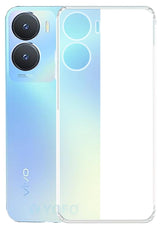 YOFO Back Cover for Vivo T2X (5G) (Silicone|Transparent|Camera Protection)