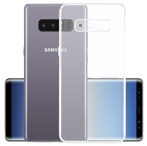 YOFO Silicon Back Cover Case for Samsung Galaxy Note 8 (Transparent) Camera Protection with Dust Plug (Copy)