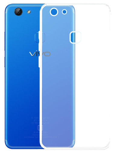 YOFO Back Cover for Vivo Y79 / Y75s / Y73 / V7 Plus (Flexible|Silicone|Transparent|Anti Dust Plug|Camera Protection)