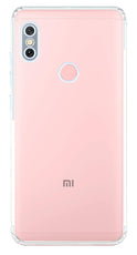 YOFO Back Cover for MI Redmi 6 Pro Shockproof TPU Cushioned Edges (Transparent)