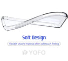 YOFO Back Cover for Samsung Galaxy S23 Plus (SlimFlexible|Silicone|Transparent|Camera Protection|DustPlug)