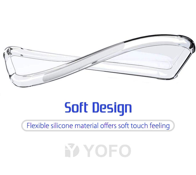 YOFO Shockproof Soft Transparent Back Cover for Samsung M30s - (Transparent)