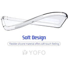YOFO Back Cover for Redmi A1 (Silicone|Transparent|Camera Protection)