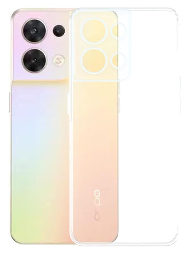 YOFO Back Cover for Oppo Reno 8 (5G) (Silicone|Transparent|Camera Protection)