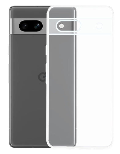 YOFO Back Cover for Google Pixel 7A (Flexible|Silicone|Transparent|Full Camera Protection)