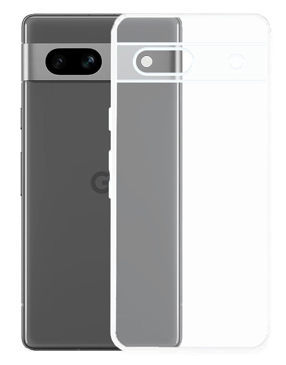 YOFO Back Cover for Google Pixel 7A (Flexible|Silicone|Transparent|Full Camera Protection)