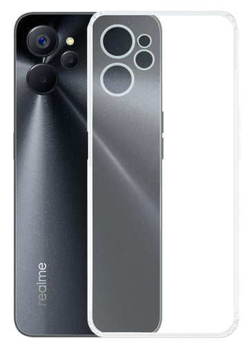 YOFO Back Cover for Realme 9i (5G) (Flexible|Silicone|Transparent|Full Camera Protection)