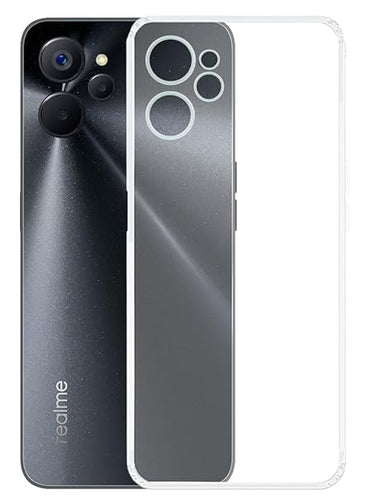 YOFO Back Cover for Realme 9i (5G) (Flexible|Silicone|Transparent|Full Camera Protection)