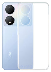 YOFO Back Cover for Vivo Y100 (5G) (Silicone|Transparent|Camera Protection)