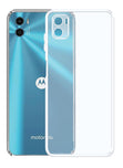 YOFO Back Cover for Motorola E32 (Flexible|Silicone|Transparent|Full Camera Protection)