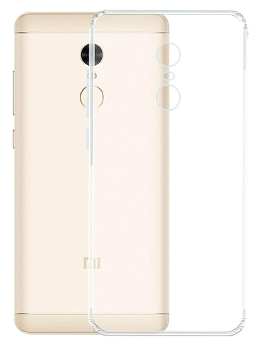 YOFO Rubber Shockproof Transparent Back Cover for Redmi Note 3 (Transparent HD)