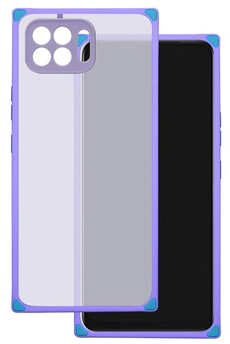 YOFO Square Smoke Back Cover for Oppo F17 Pro