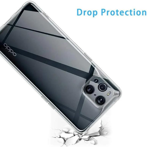 YOFO Back Cover for Oppo Find X3 / X3 Pro (Flexible|Silicone|Transparent|Full Camera Protection|Dust Plug)