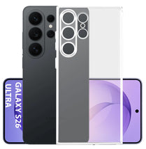YOFO Silicon Back Cover Case for Samsung Galaxy S26 Ultra (Transparent) Camera Protection with Dust Plug