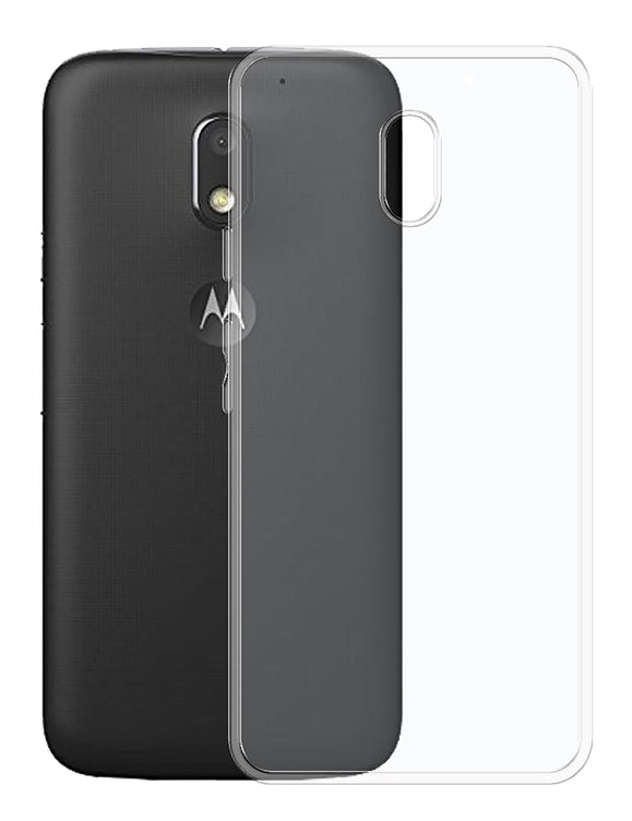 YOFO Back Cover for Motorola E3 Power (Flexible|Silicone|Transparent|Full Camera Protection)