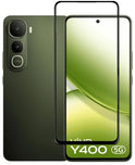 YOFO Premium HD+ Full Glue Tempered Glass For Vivo Y400 Pro Full Glue Curved Glass 100% Fingerprint Working with self installation kit (NON UV GLASS)
