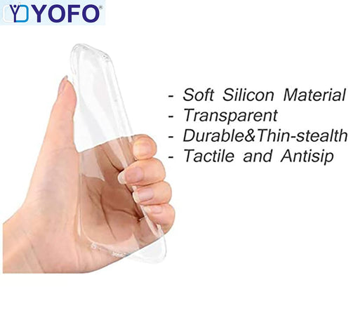 YOFO 2.0 MM Back Cover for Realme GT 6T (5G) (Flexible|Silicone|Transparent|Full Camera Protection)