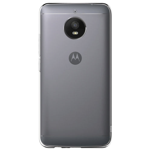 YOFO Silicone Soft Clear Back Cover for Moto E4 Plus (Transparent)