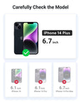 YOFO Transparent Back Cover for Apple iPhone 14 plus