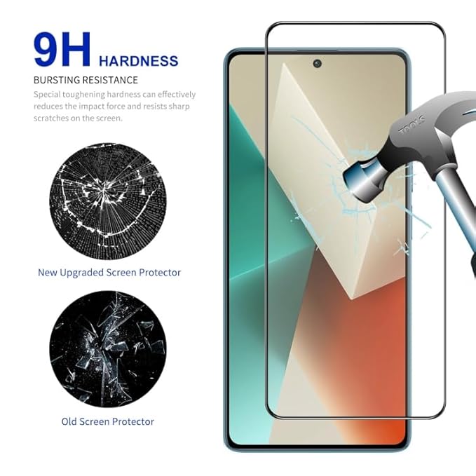 YOFO Edge to Edge Tempered Glass for Redmi Note 13
