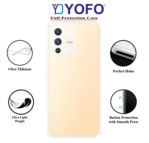 YOFO Transparent Back Cover for Vivo V23 (5G)