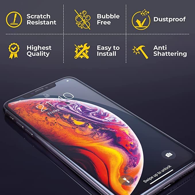 Edge to Edge Tempered Glass for POCO C40,Redmi 10, Redmi 10 Power, Redmi 10C