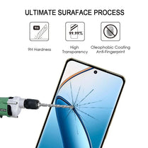 YOFO Curve Edge to Edge Full Screen Coverage Tempered Glass for " REALME 12 PRO PLUS  "- Full Glue Gorilla Glass (Black)