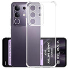 YOFO Transparent Back Cover for Vivo T4x (5G) / IQOO Z10x (5G)