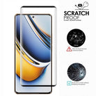 YOFO Curve Edge to Edge Full Screen Coverage Tempered Glass for " REALME NARZO 60 PRO "- Full Glue Gorilla Glass (Black)