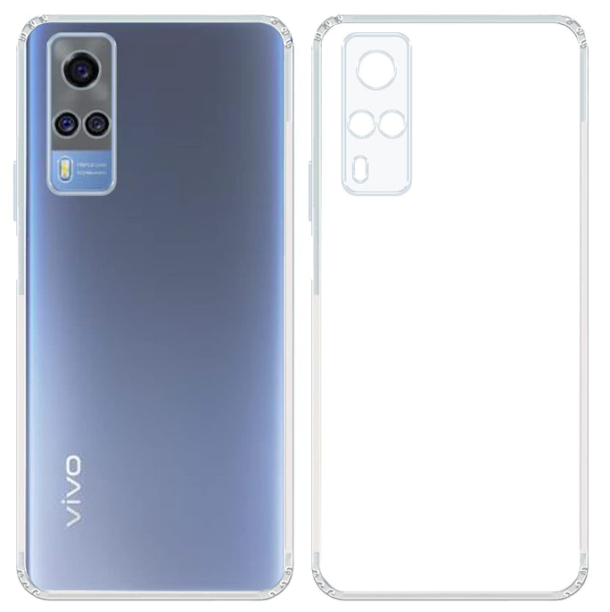 YOFO Transparent Back Cover for Vivo Y51(2020) / Y31(2021) / Y51A / Y53s (4G)