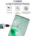 YOFO Premium HD+ Full Glue Tempered Glass For Vivo V40 / V40 Pro Full Glue Curved Glass 100% Fingerprint Working with self installation kit (NON UV GLASS)