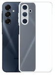 YOFO Silicon Back Cover Case for Samsung Galaxy M35 (5G) (Transparent) Camera Protection with Dust Plug