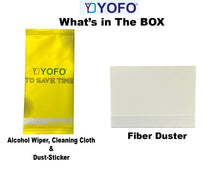 YOFO Premium HD+ Full Glue Tempered Glass For Vivo T4r / iQOO Z10R Full Glue Curved Glass 100% Fingerprint Working with self installation kit (NON UV GLASS)